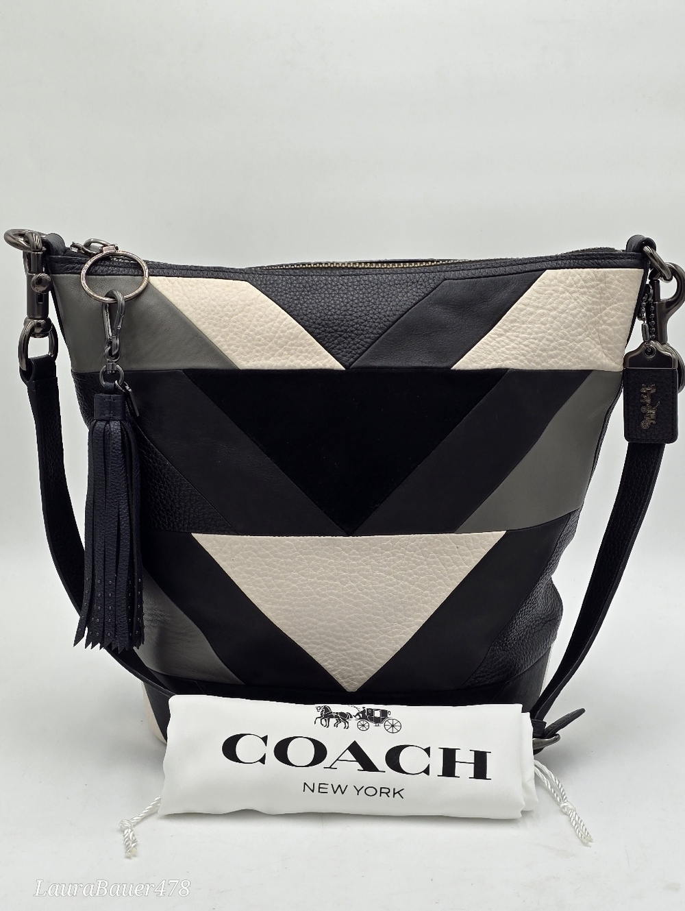 💥NWOT💥RARE💥Coach 1941 Archive Duffle In Leather Patchwork